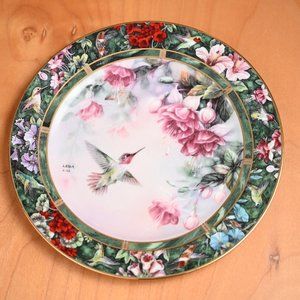 "The Anna's Hummingbird" by Lena Liu - Bradford Exchange Collector's Plate